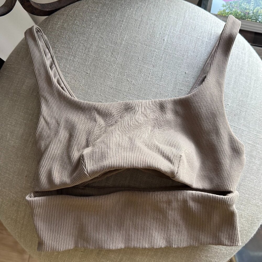 Alo yoga split bra Gravel color